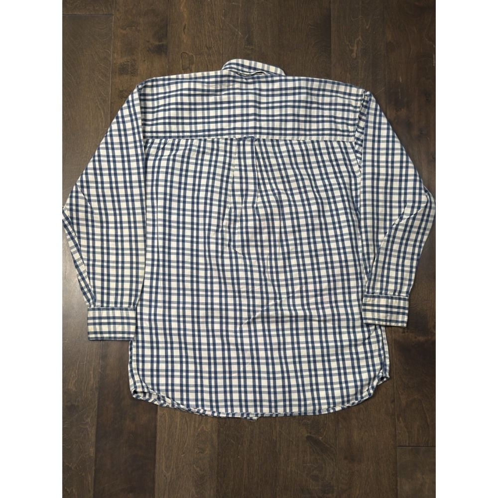 Chaps Ralph Lauren Shirt Mens Long Sleeve Button Down‎ Blue Plaid Size M Pocket - Picture 7 of 7